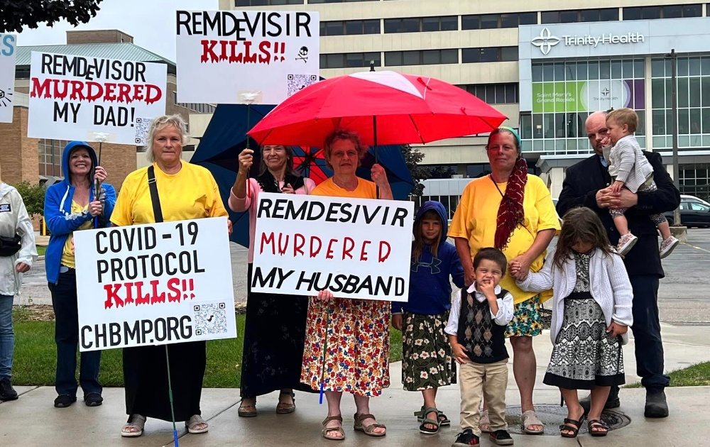 'Remdesivir kills': Medical freedom activists protest outside Michigan hospitals - LifeSite