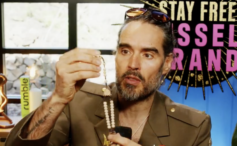 Russell Brand prays the Rosary on video for his 11+ million followers
